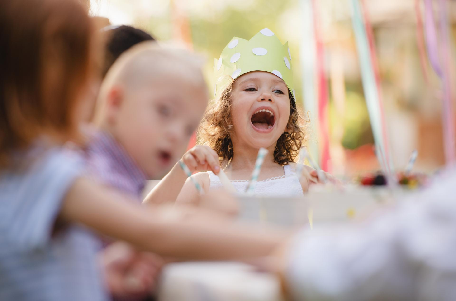Kids having fun at a party
